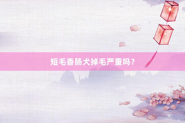 短毛香肠犬掉毛严重吗？